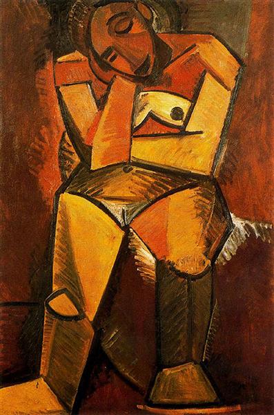 Pablo Picasso Classical Oil Painting Seated Woman Cubism